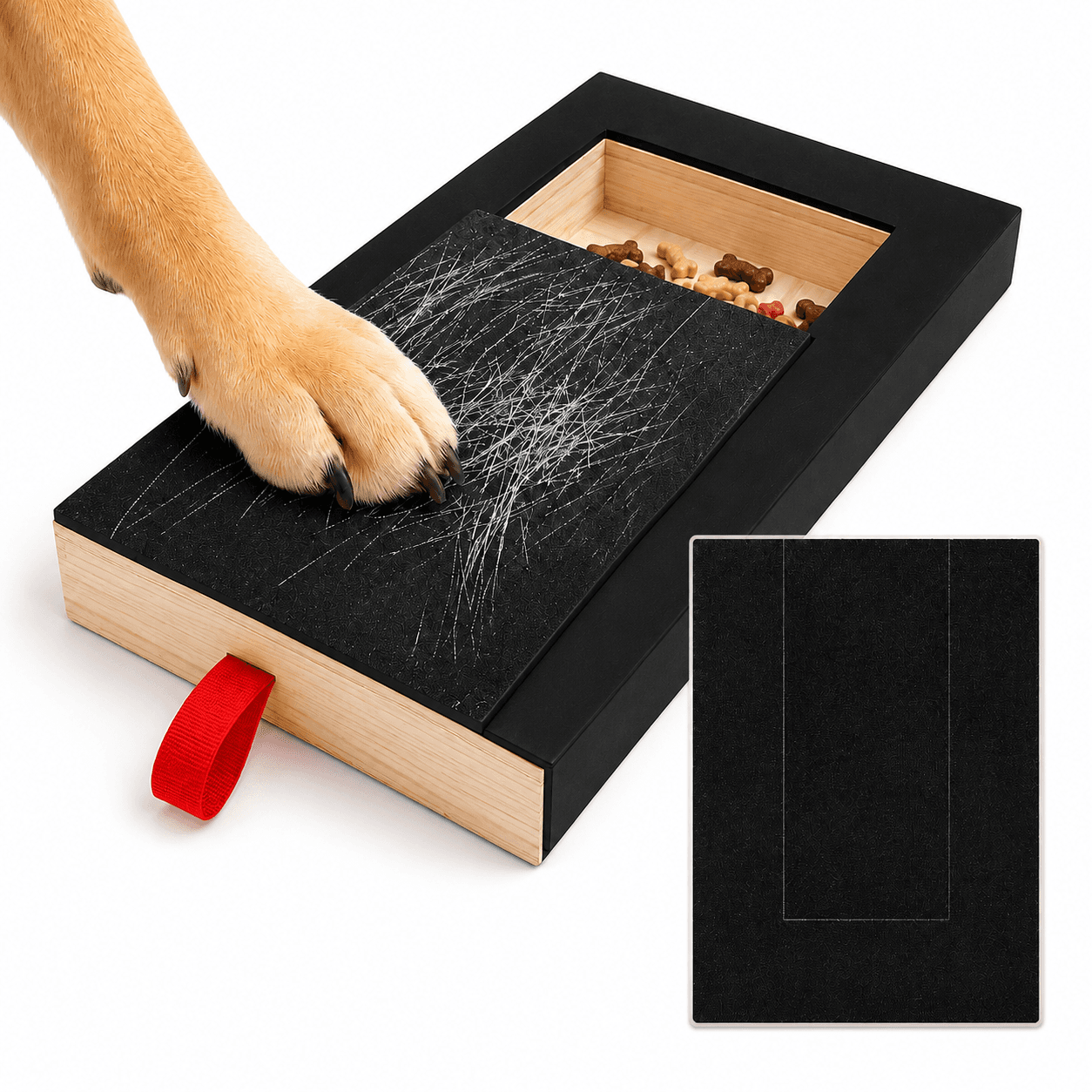 NailEase Starter Pack with one scratch board and one replacement sandpaper pad